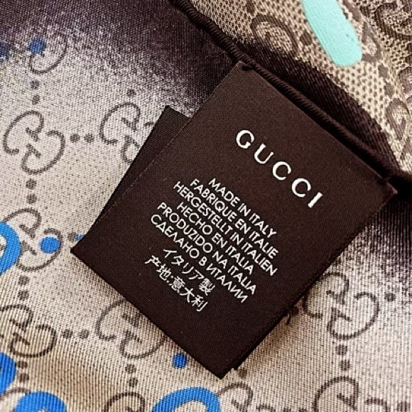 Authentic Gucci Gucci Ghost Rare “Life is Gucci” Silk Scarf - Picture 11 of 12